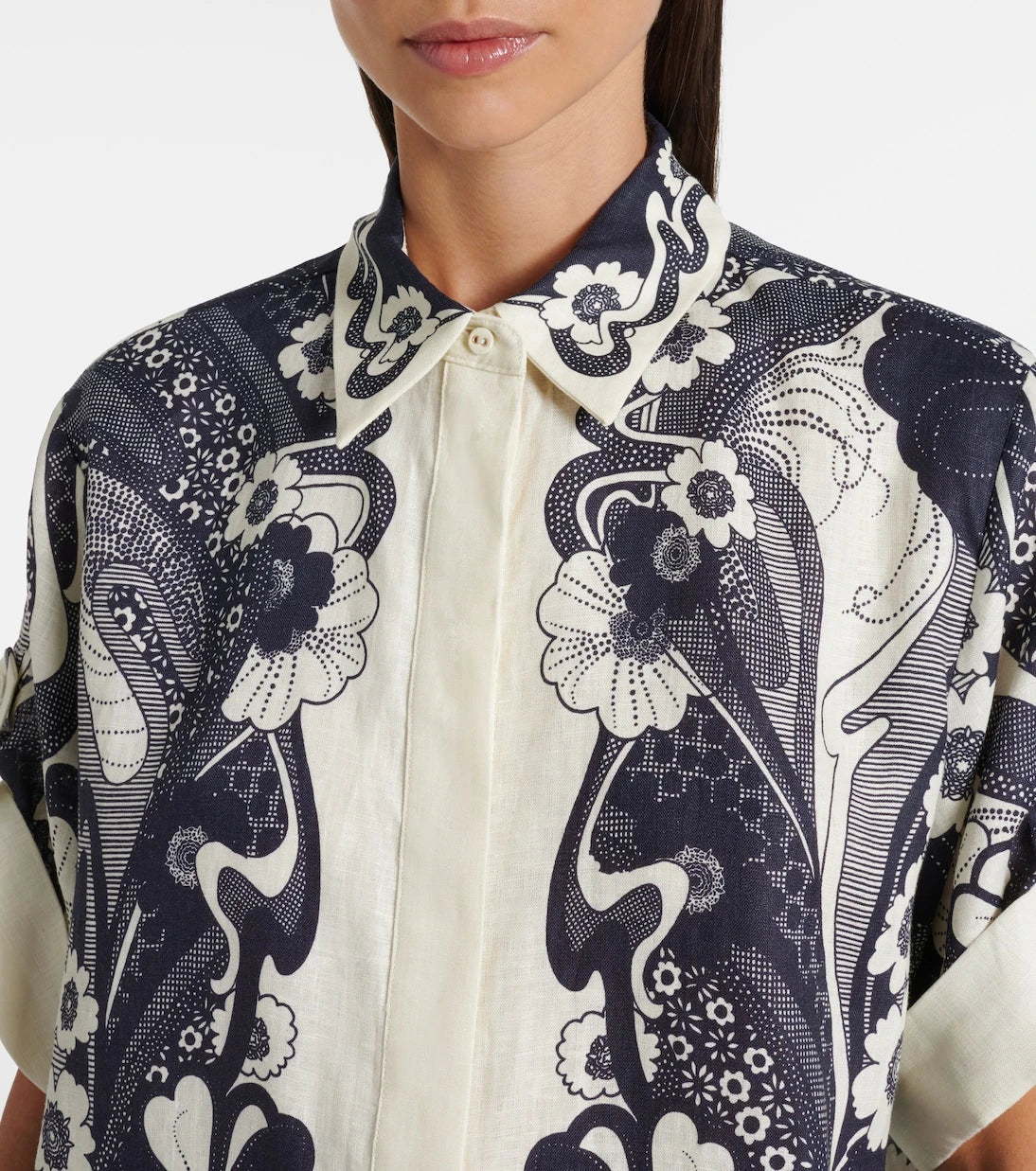Alémais - Mickey printed linen shirt