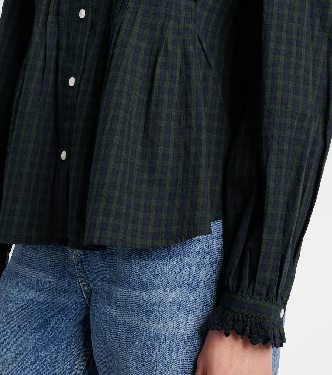 Polo Ralph Lauren - Checked ruffled cotton shirt