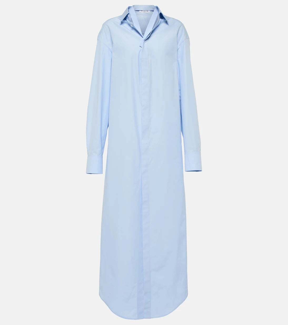Alaïa - Cutout cotton poplin shirt dress