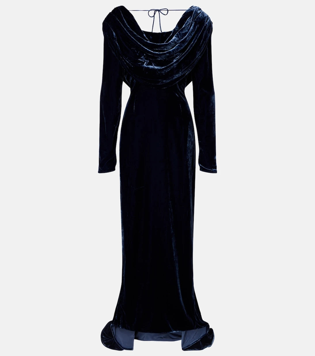 Rotate - Ivette draped velvet gown