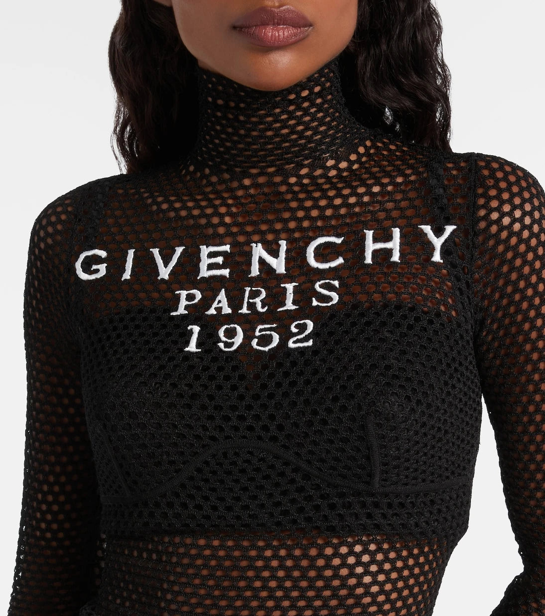 Givenchy - Mesh turtleneck bodysuit