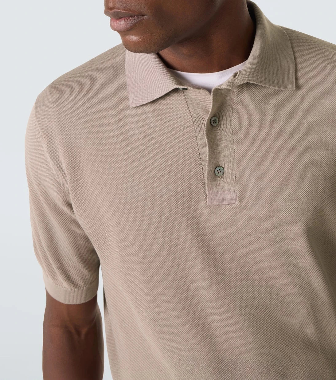 Lardini - Cotton piqué polo shirt