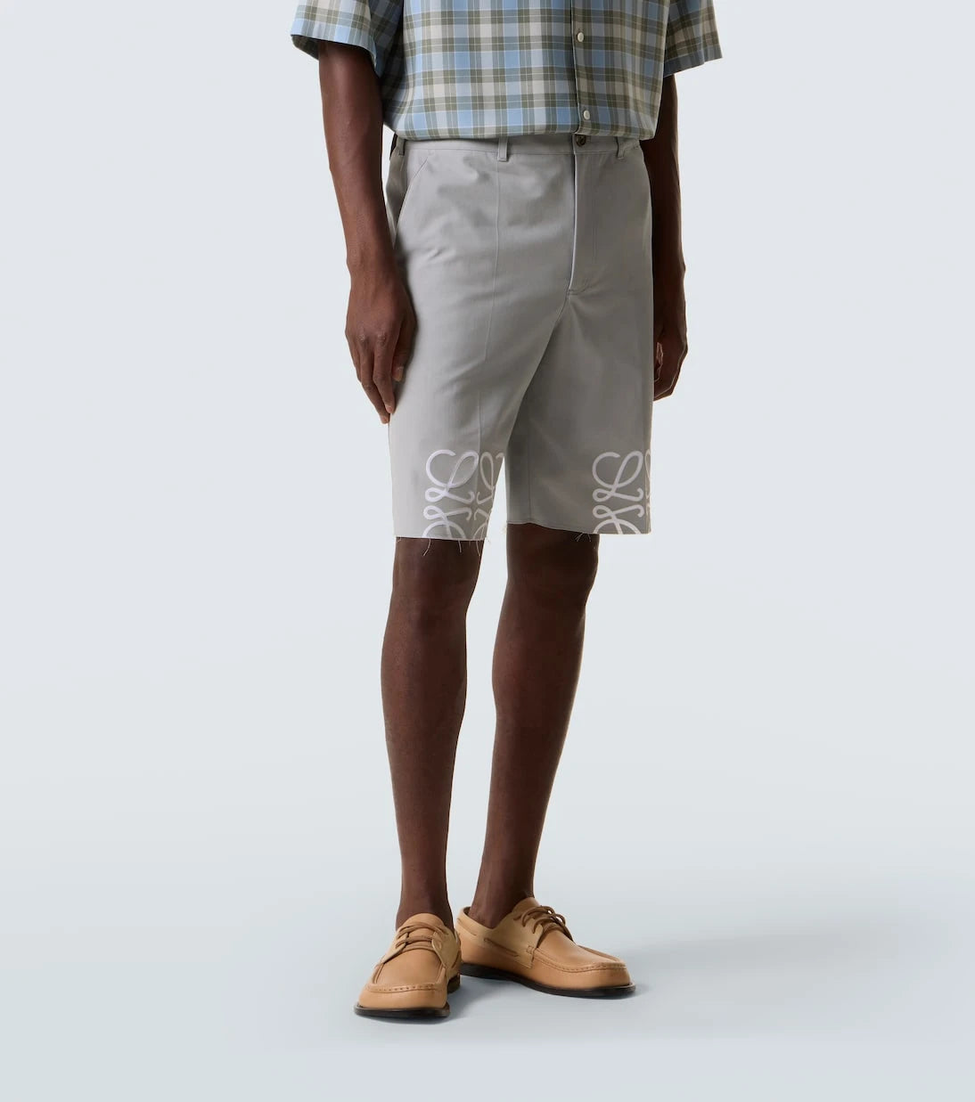 Loewe - Anagram cotton twill shorts