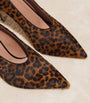 Leopard Calf Hair Tippi Pumps 90