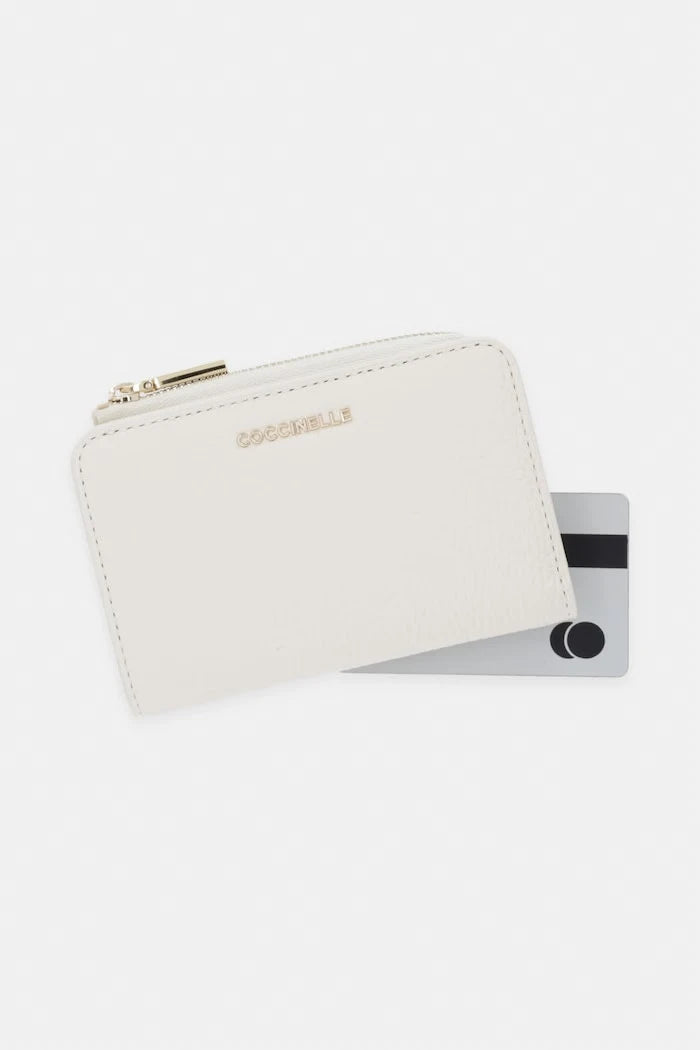 Coccinelle портфейл от кожа METALLIC SOFT