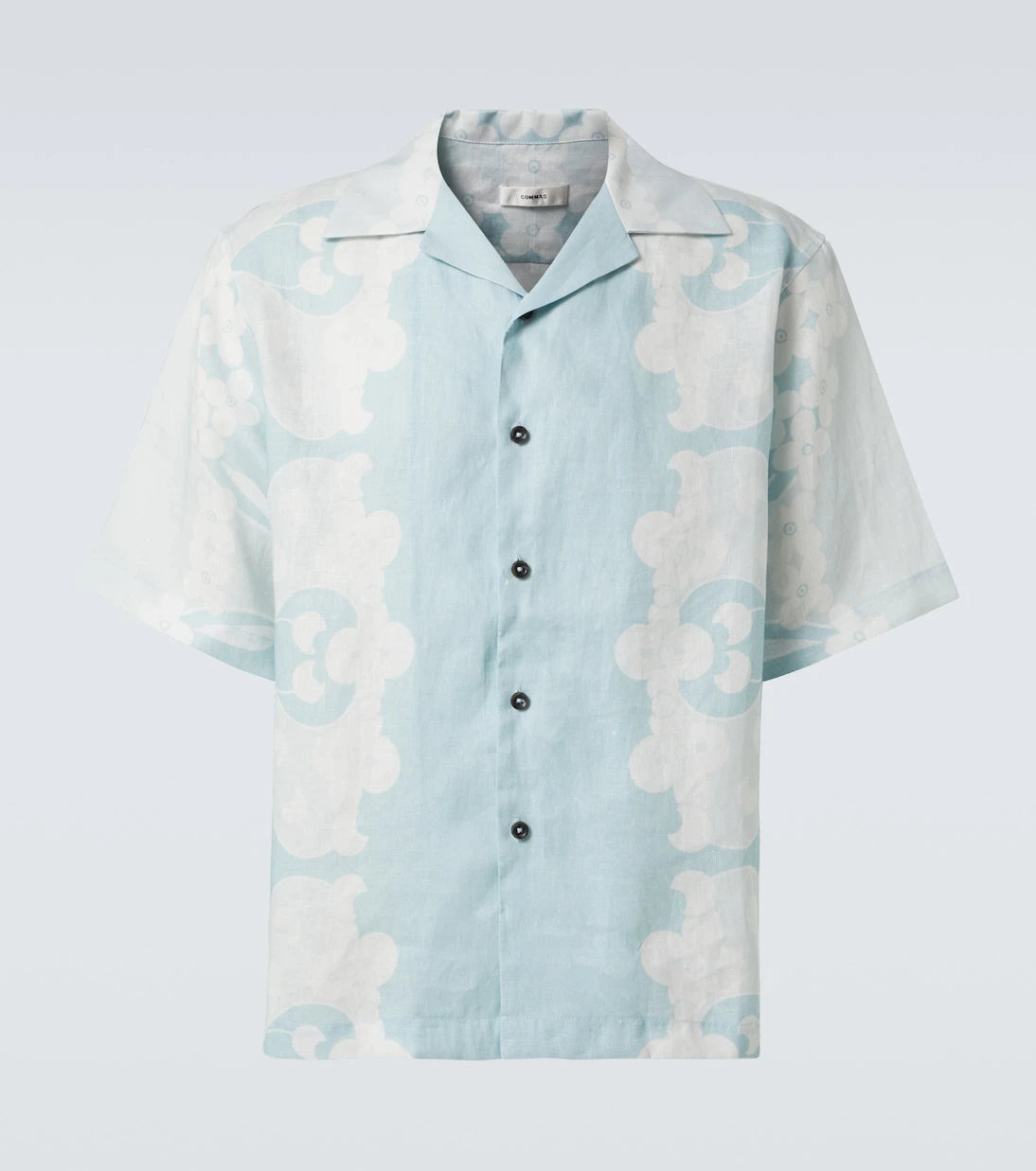 Commas - Paradise Floral linen bowling shirt