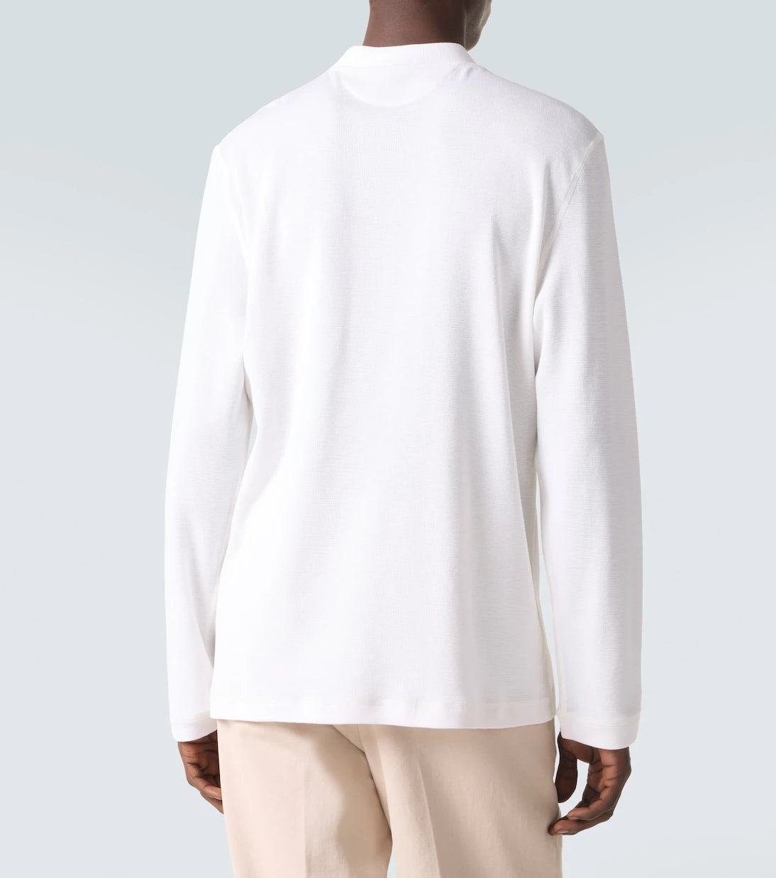 Brunello Cucinelli - Cotton and silk Henley shirt
