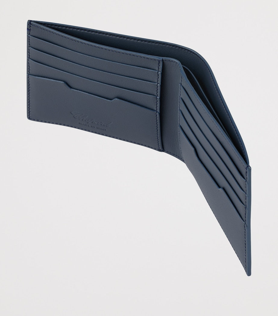 Small Leather Racing Bifold Wallet