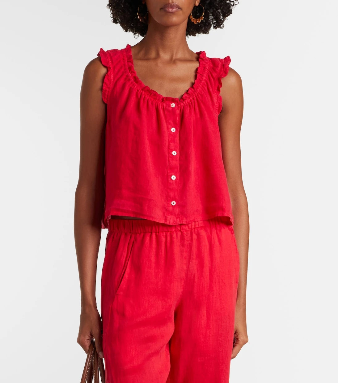 Velvet - Tana ruffled linen top