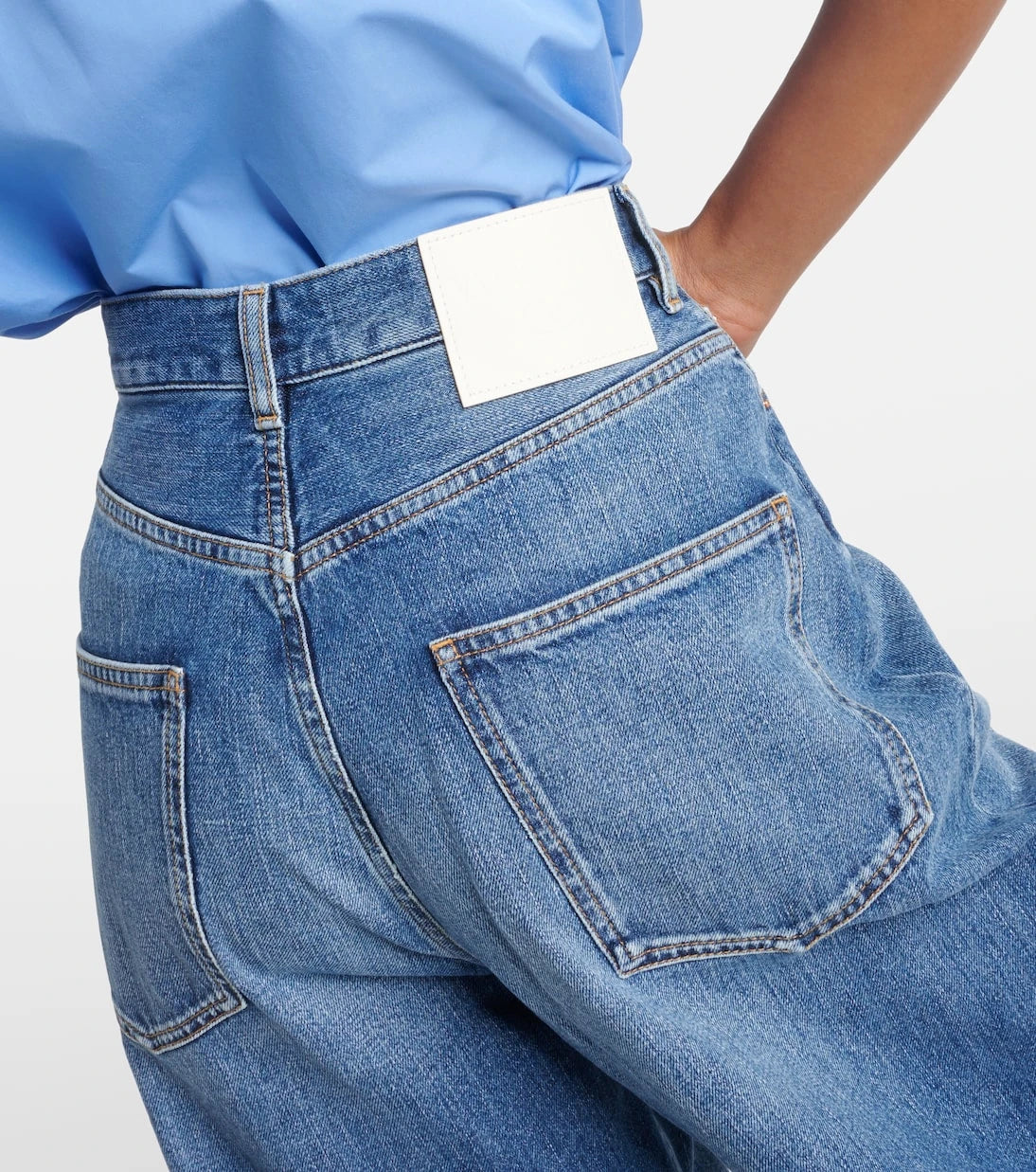 Valentino - High-rise straight jeans