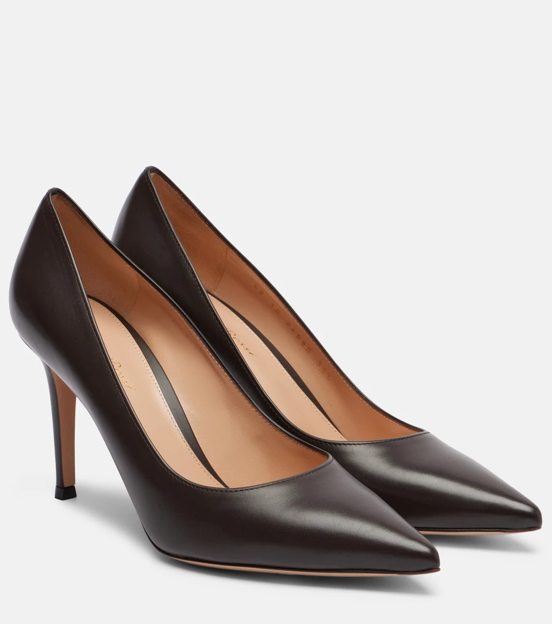 Gianvito Rossi - حذاء جيانفيتو 85 الجلدي بكعب عالٍ