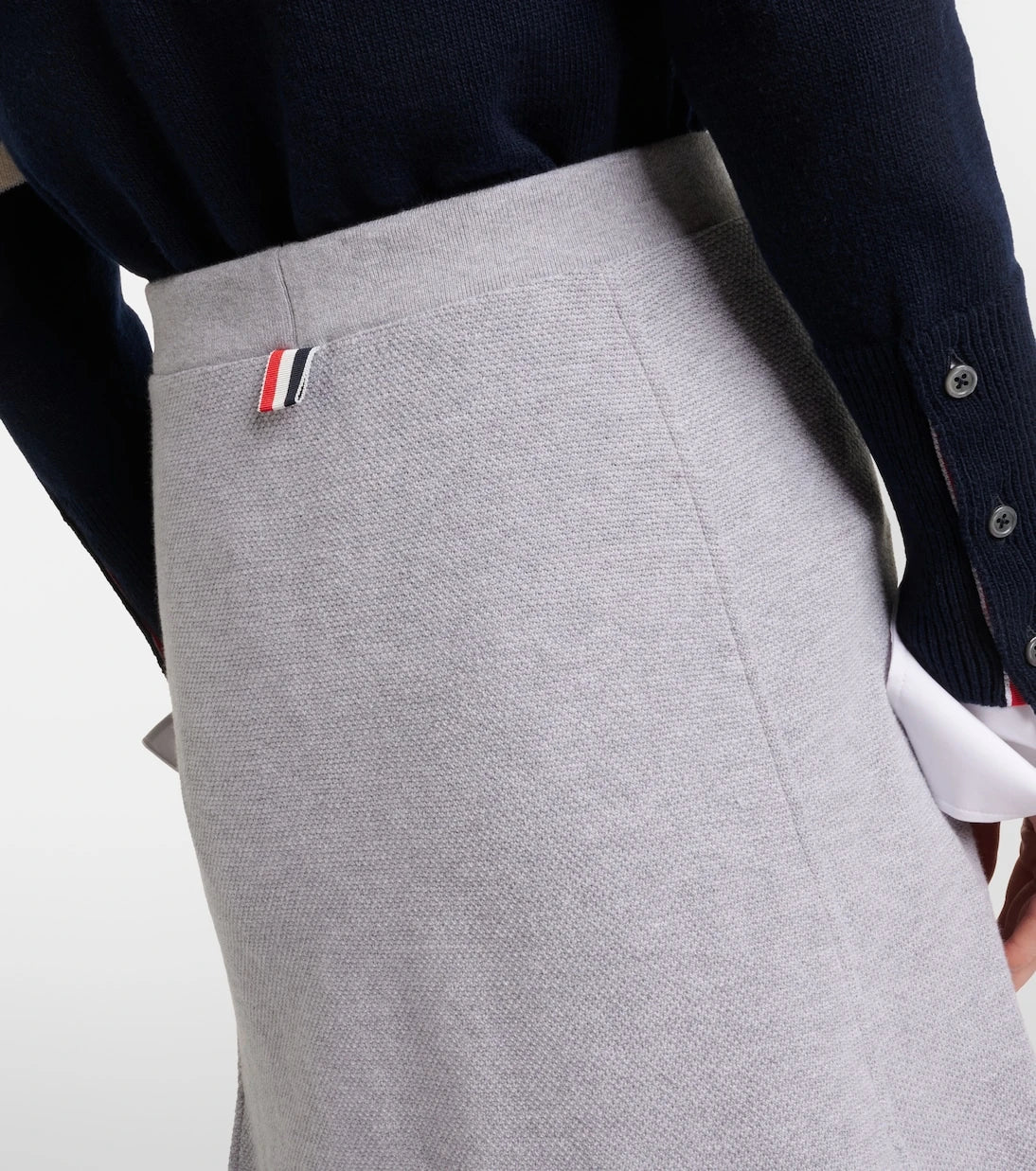 Thom Browne - 4-Bar cotton miniskirt