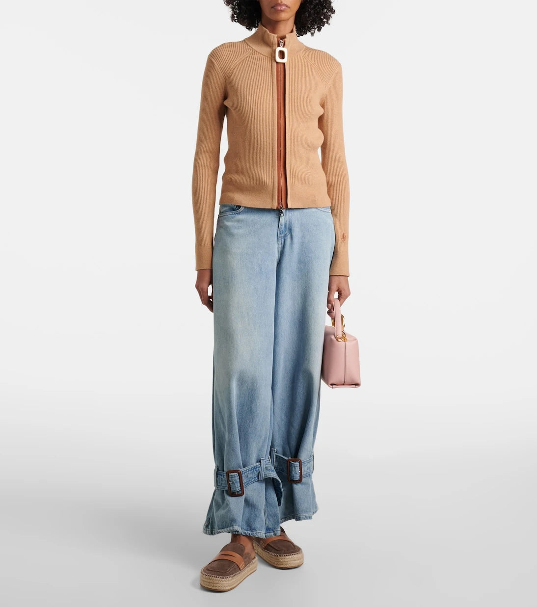 JW Anderson - حذاء لوفر إسبادريل من الجلد السويدي