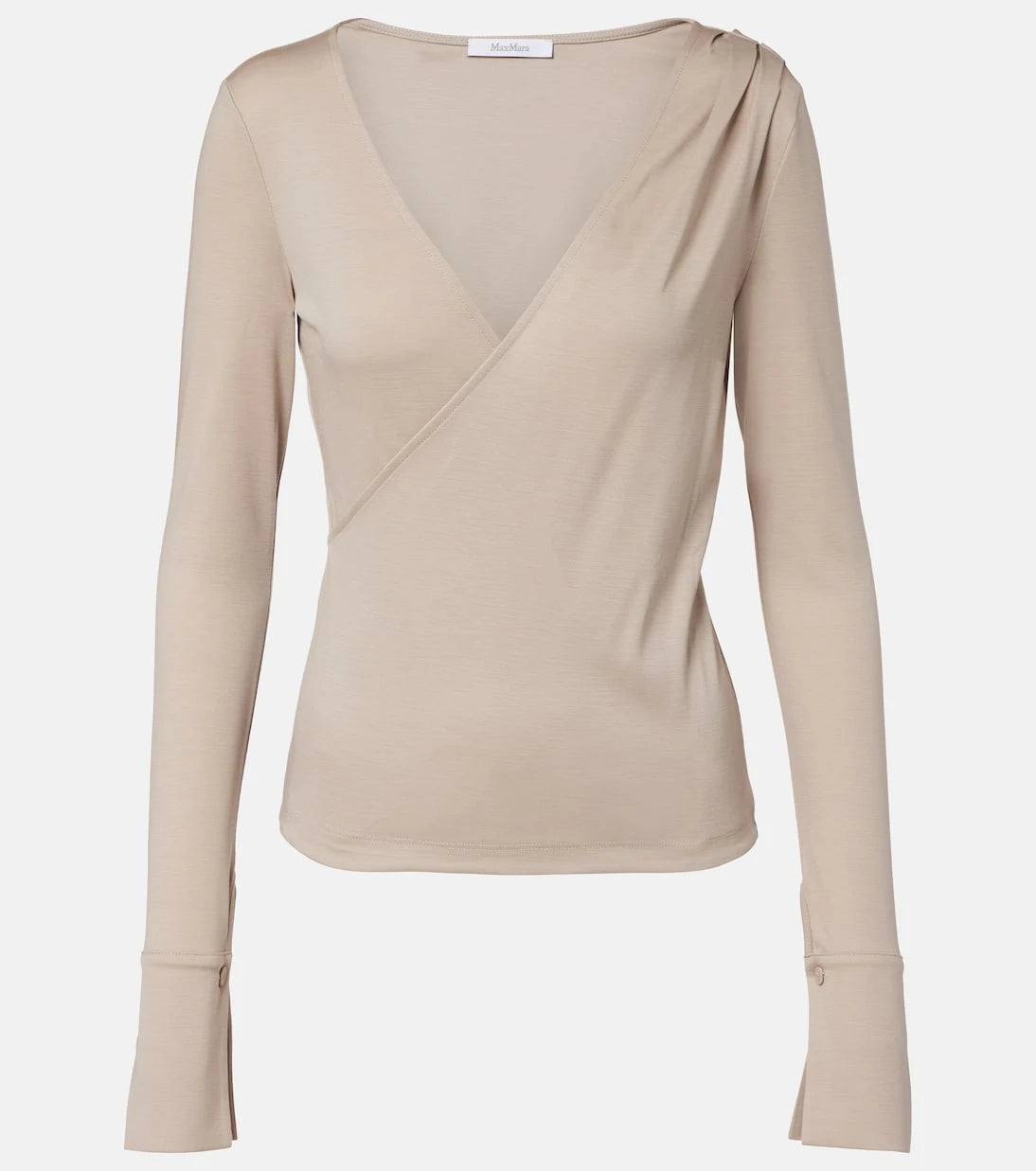 Max Mara - Adagio virgin wool wrap top