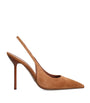 Beige Suede Lidia Slingback Pumps 105