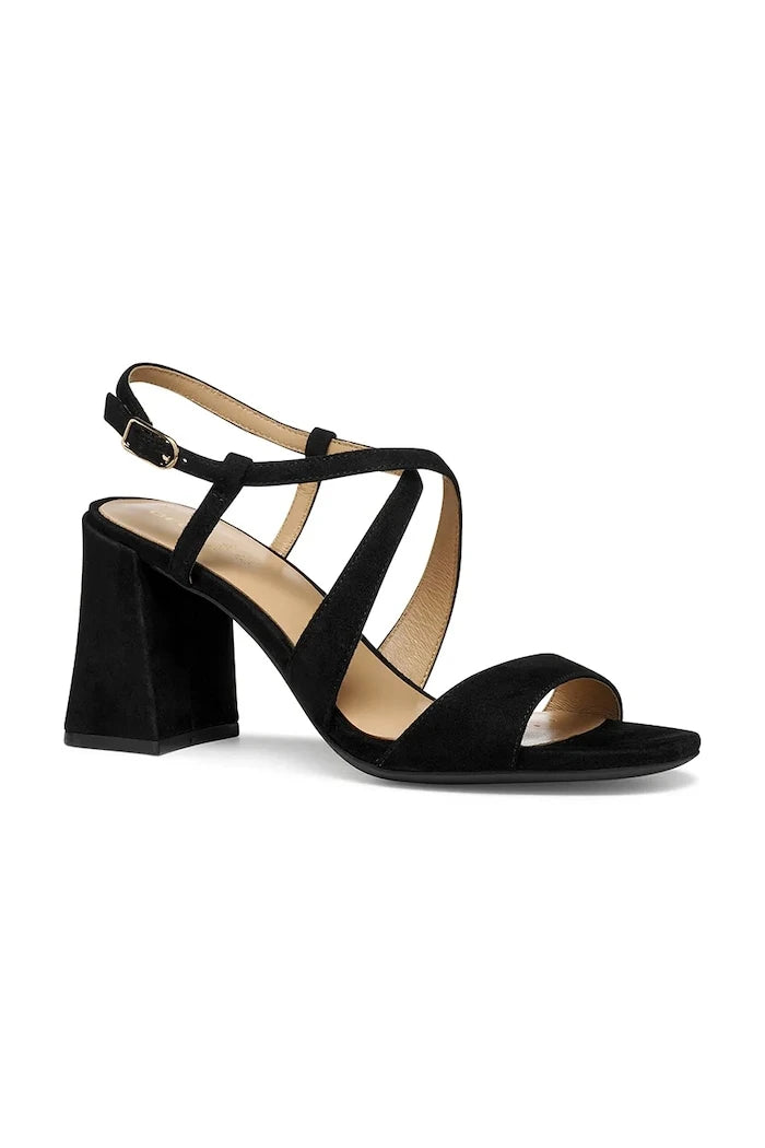 Geox D NEW ERAKLIA 80 T01 Süet Sandalet