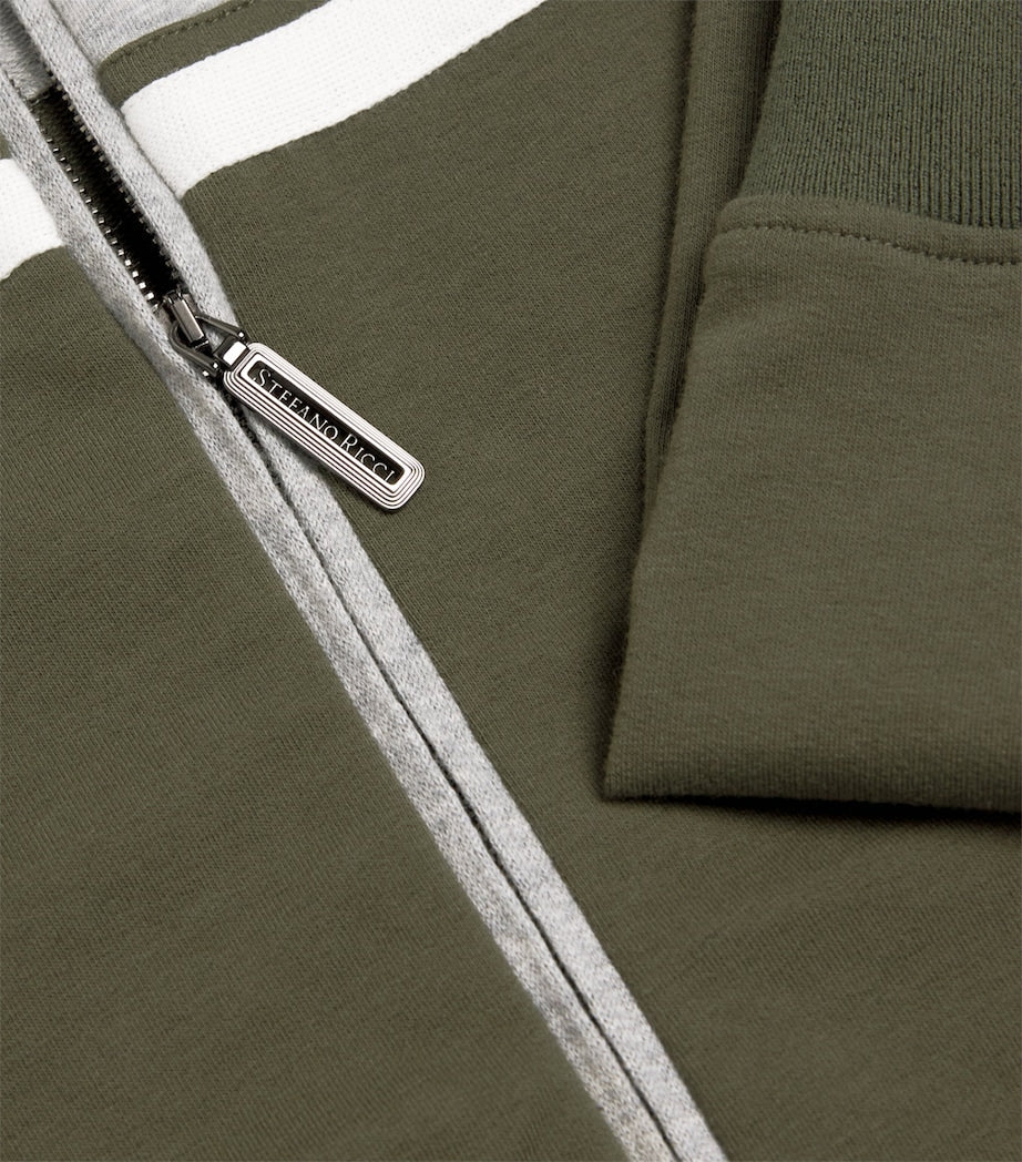 Stefano Ricci Kids Stretch-Cotton Zip-Up Sweater (4-16 Years)