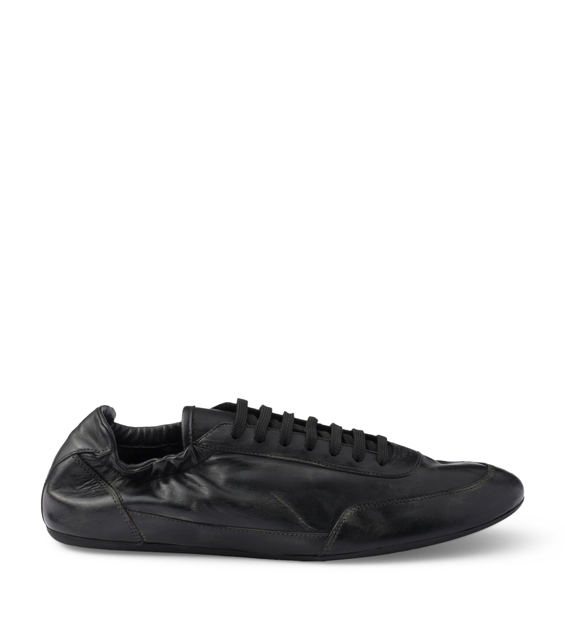 Prada Leather Collapse Sneakers