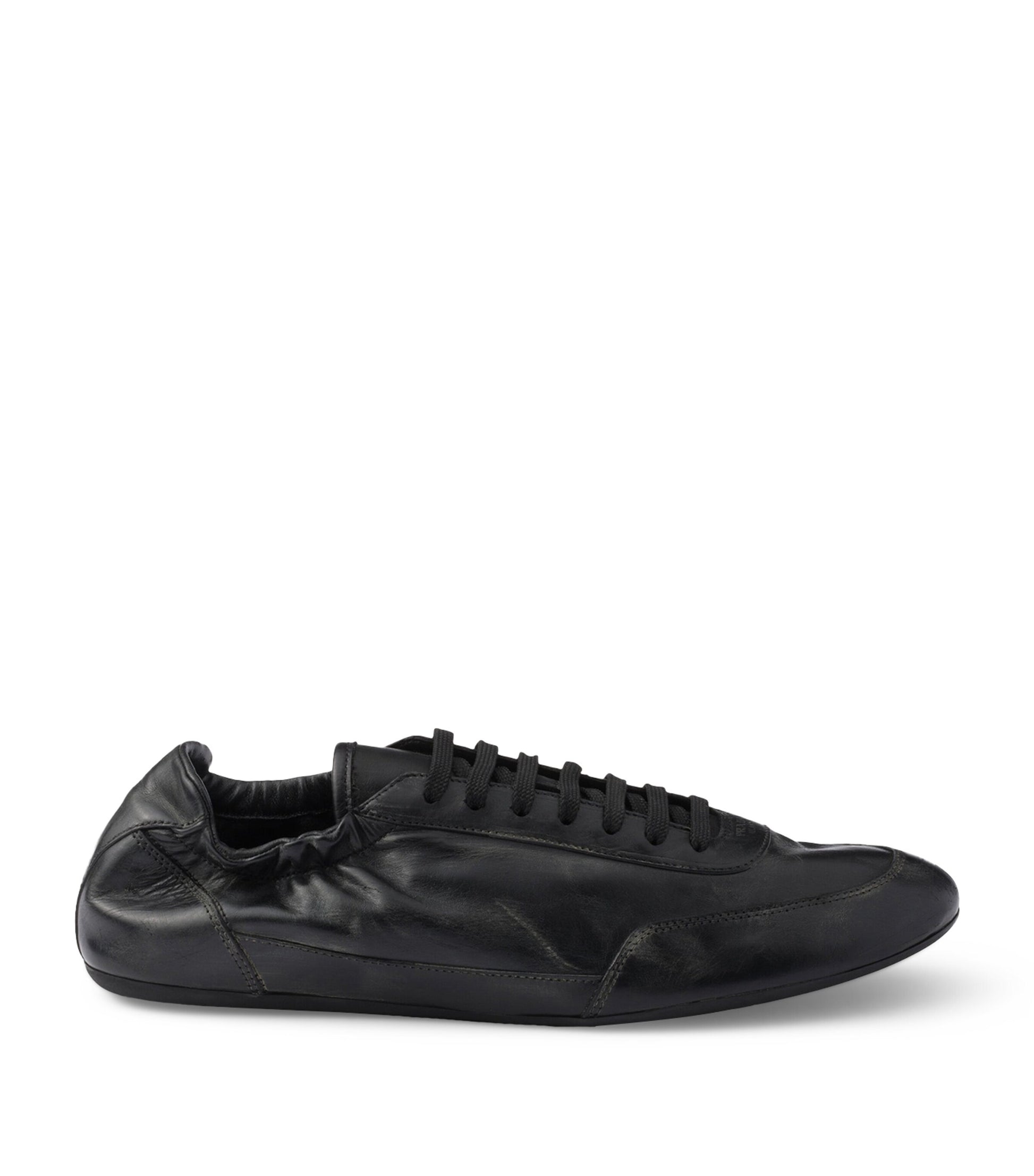 Prada Leather Collapse Sneakers