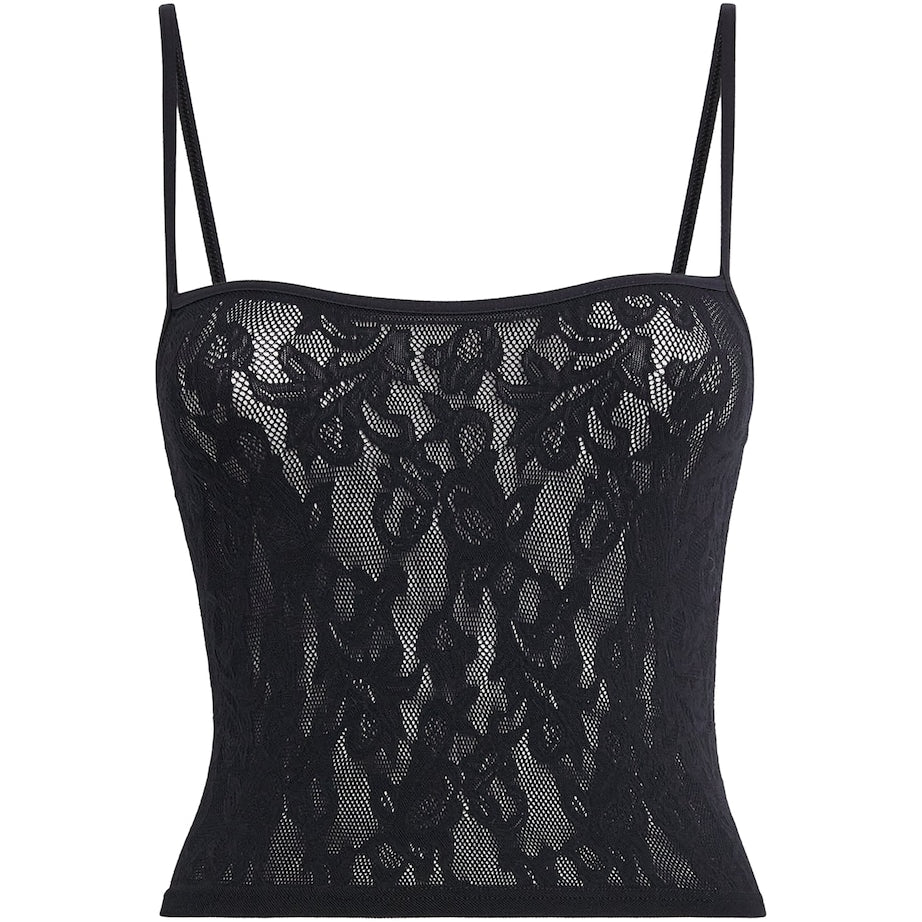 Lace Cropped Cami Top