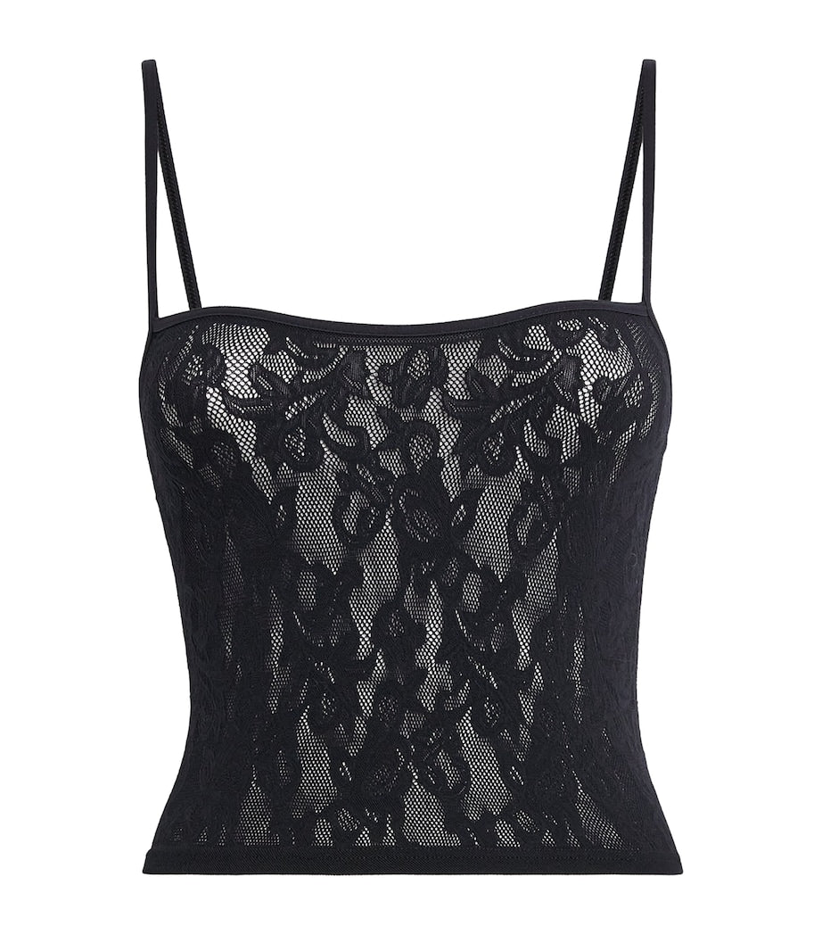 Lace Cropped Cami Top