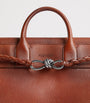 Bottega Veneta White Small Calfskin Andiamo Voyager Holdall