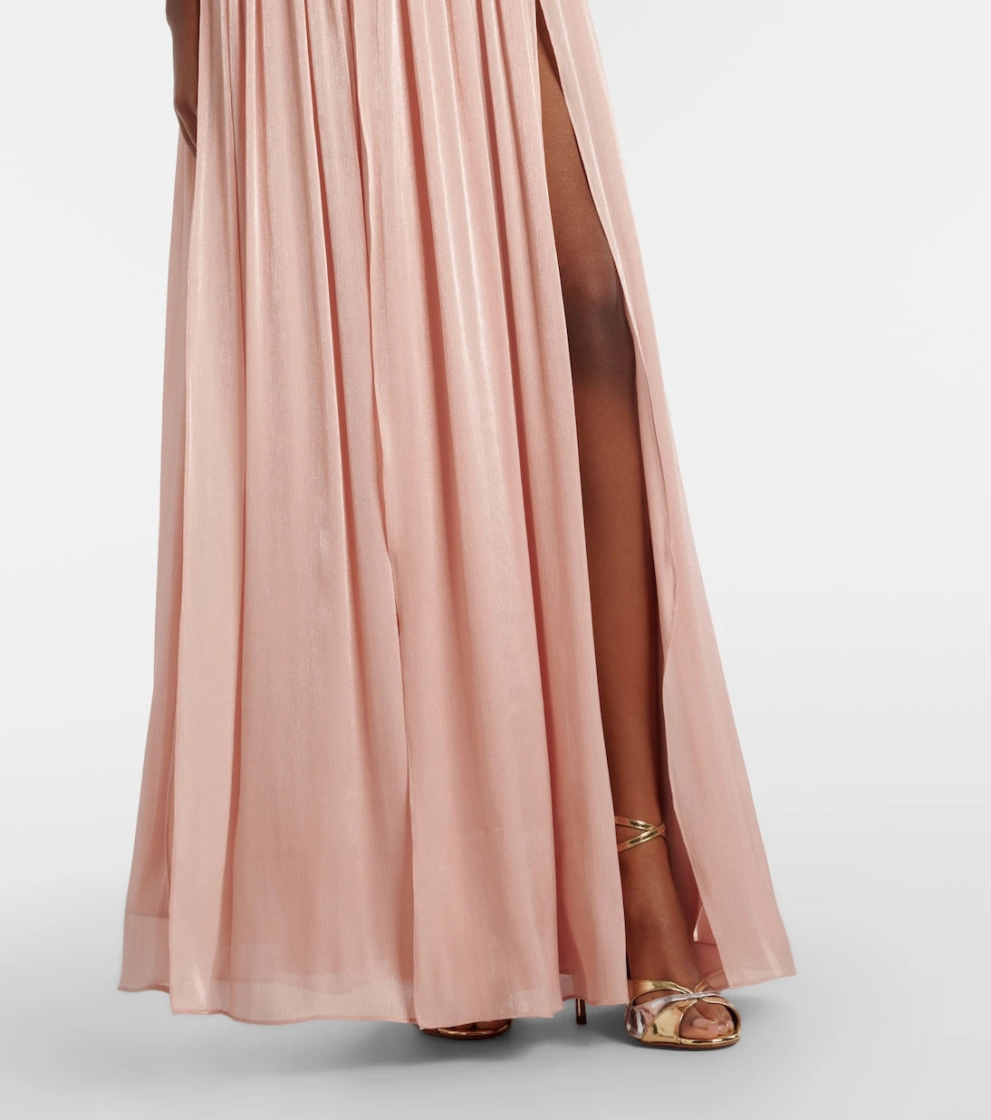 Costarellos - Brennie iridescent georgette gown