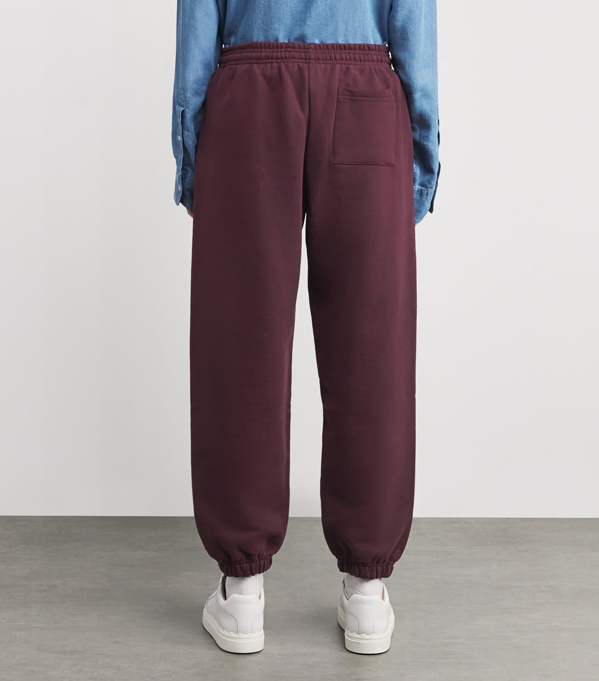 Burgundy Organic Cotton Sweatpants