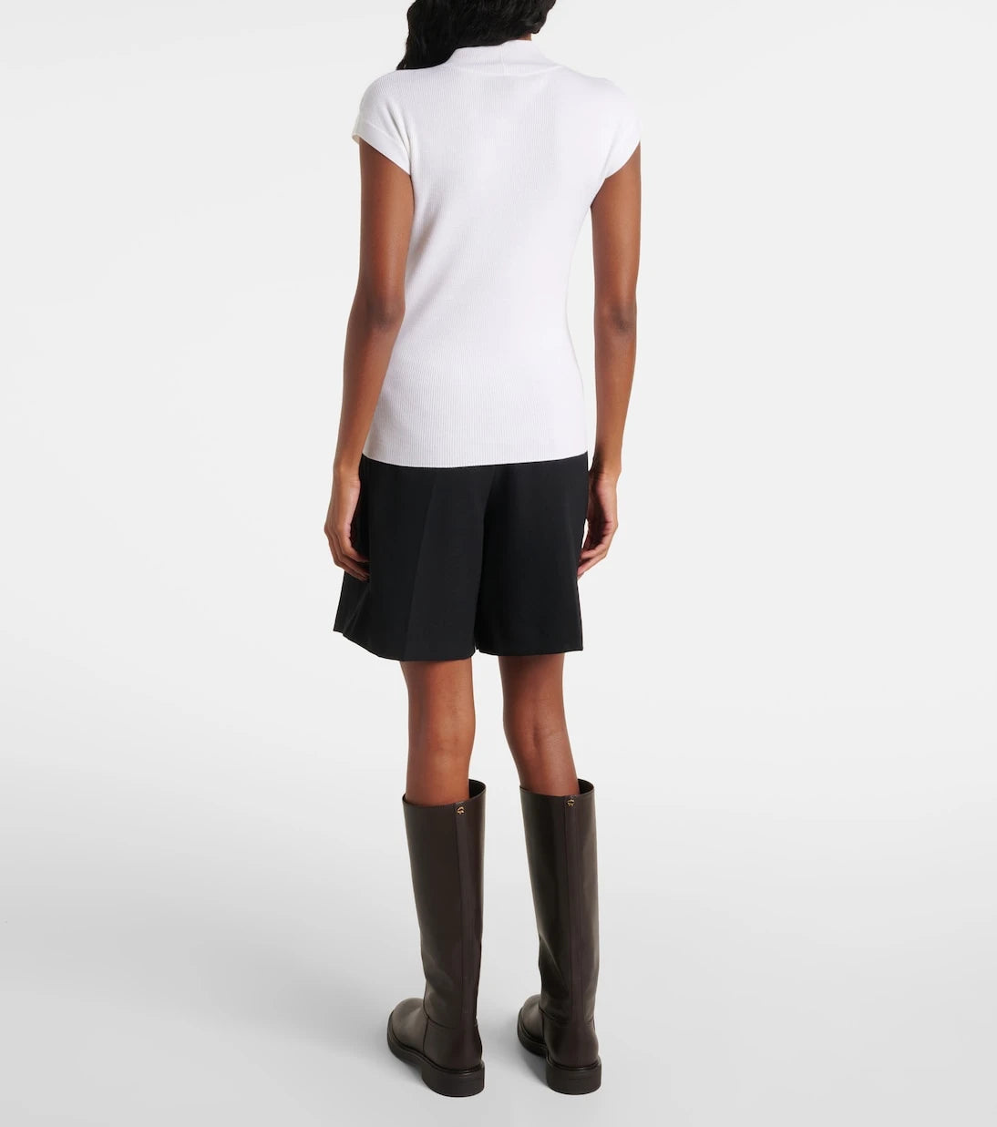 Jardin des Orangers - Ribbed-knit high-neck wool top