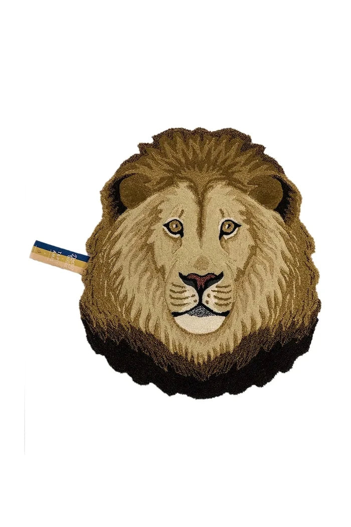 Вълнен килим Doing Goods Ari Lion Head 113 x 95 cm