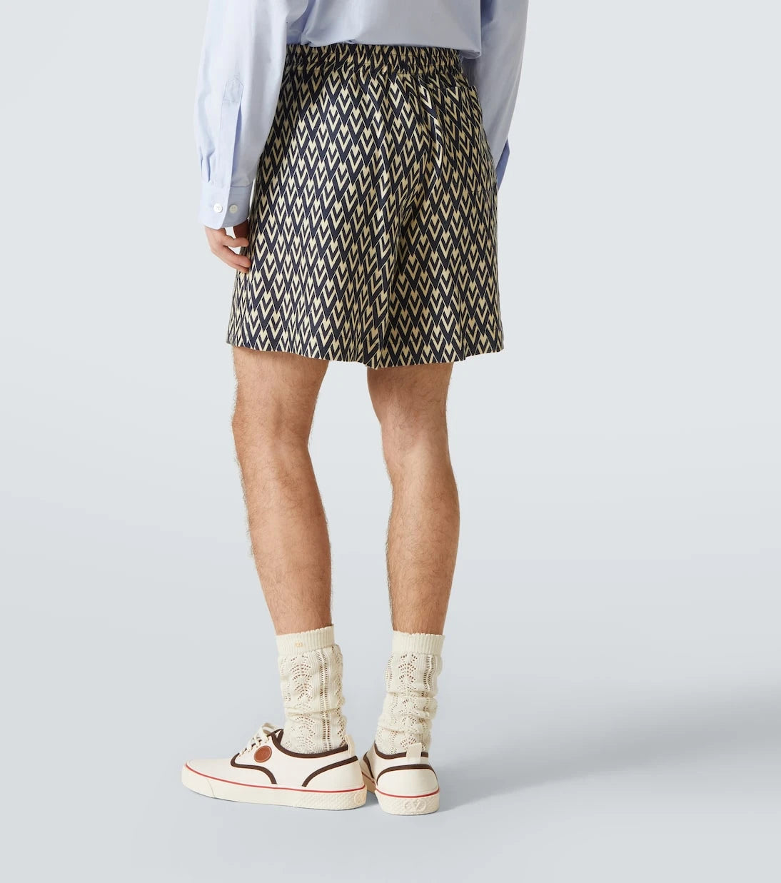 Valentino - Toute La V linen Bermuda shorts