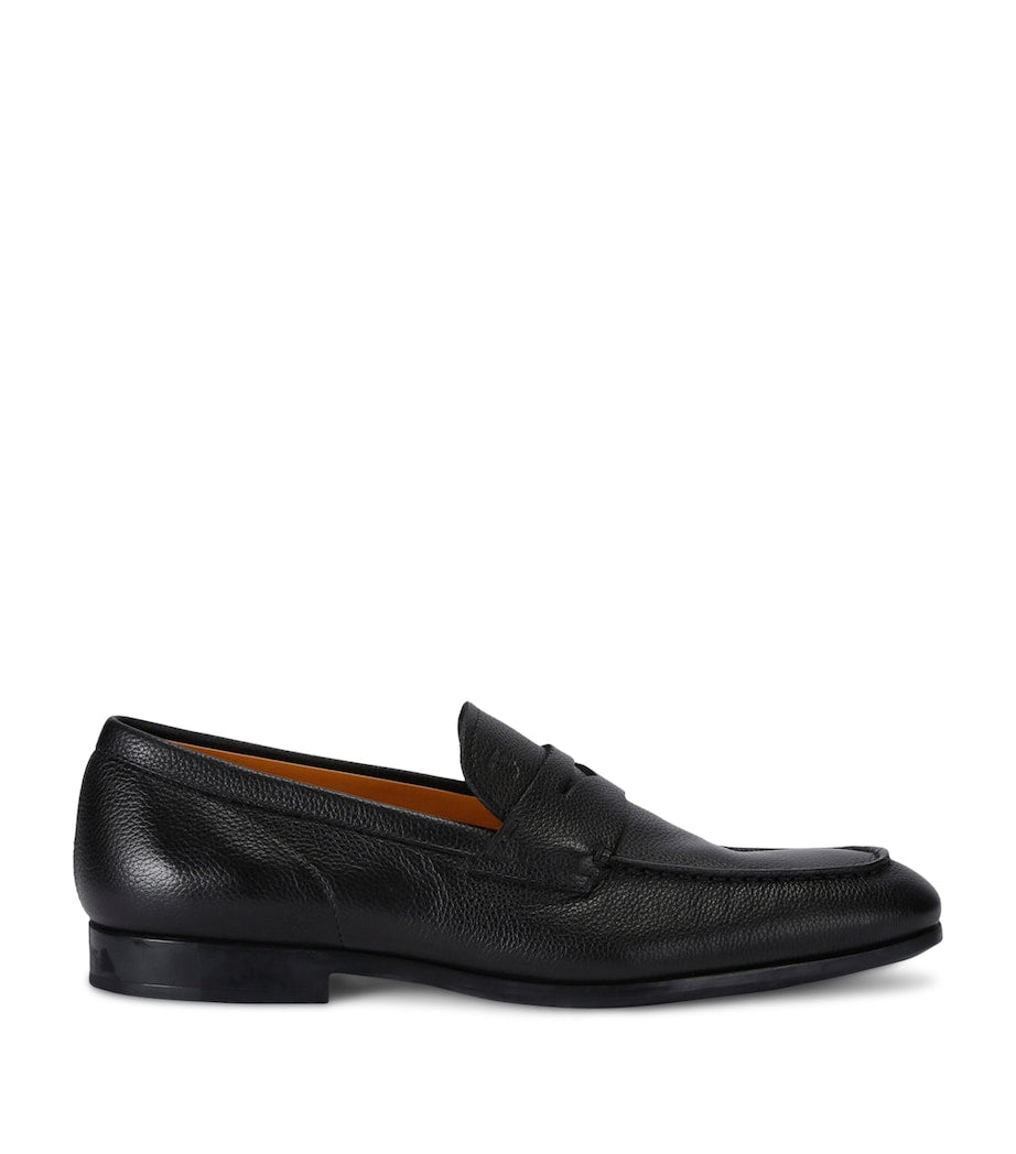Grained Leather Mocassino Loafers