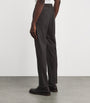 Marco Pescarolo Wool Micro-Check Drawstring Trousers