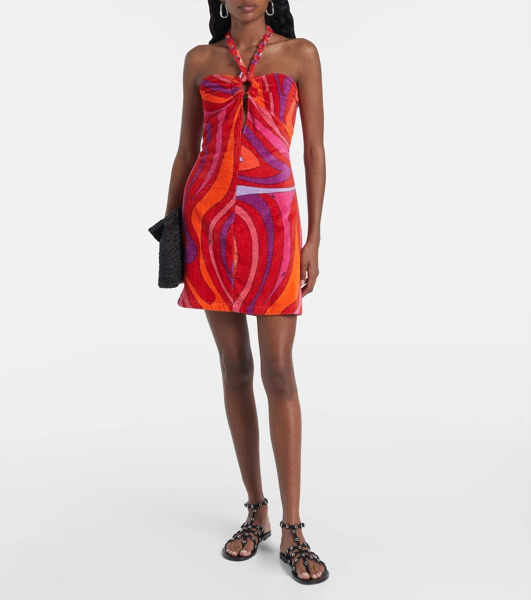 Pucci - Marmo embellished cotton terry minidress
