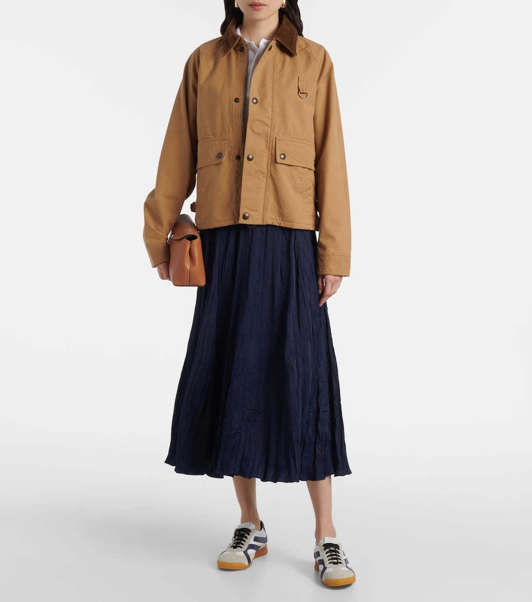 Polo Ralph Lauren - Crushed satin midi skirt