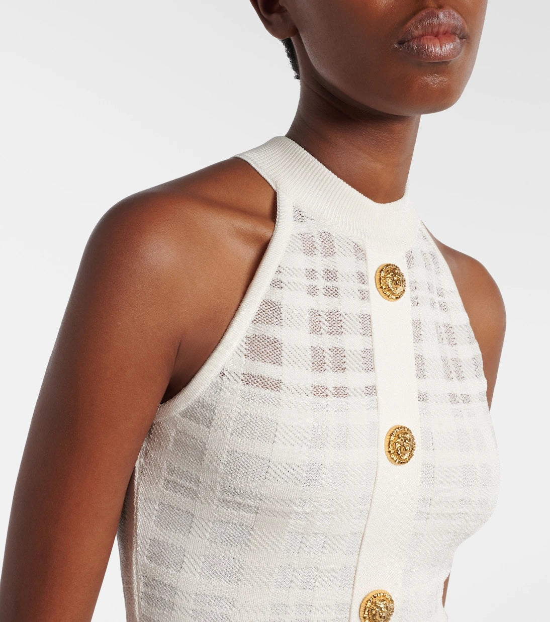 Balmain - Checked minidress