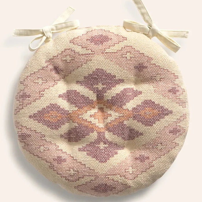 Calma House dekoratif pamuklu yastık Çap: 40 x 4 cm