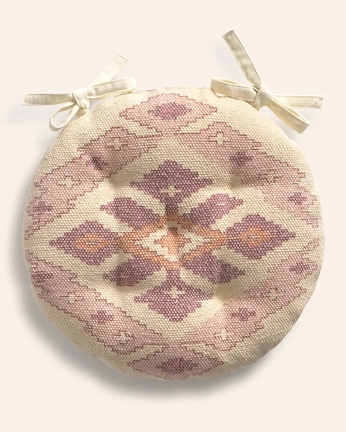 Calma House dekoratif pamuklu yastık Çap: 40 x 4 cm