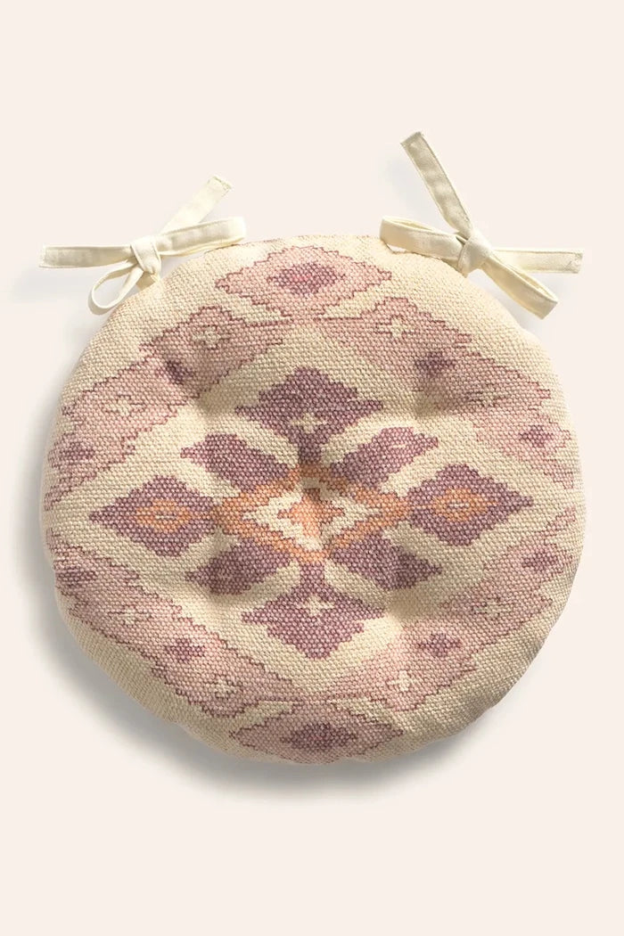 Calma House dekoratif pamuklu yastık Çap: 40 x 4 cm