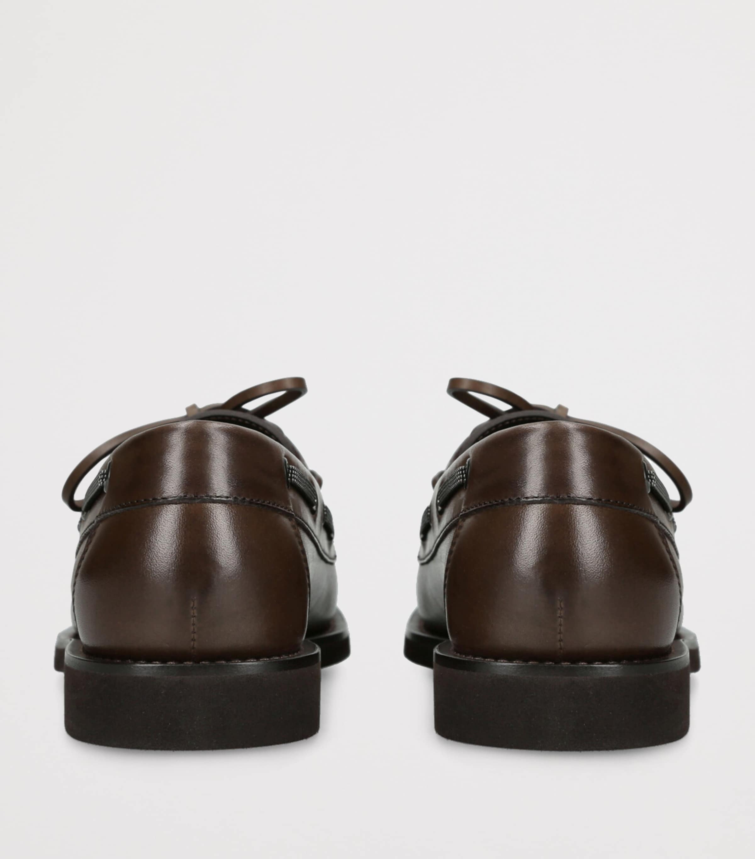 Brown Leather Boat Shoes