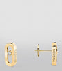 Yellow Gold and Diamond Move Uno Earrings