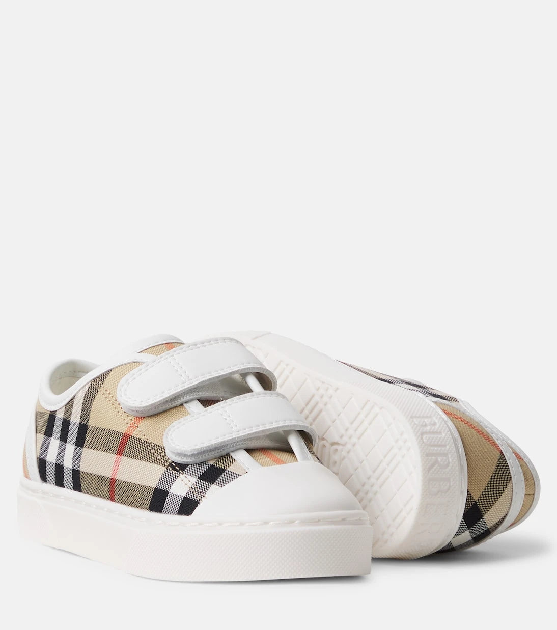 Burberry Kids - Burberry Check canvas sneakers