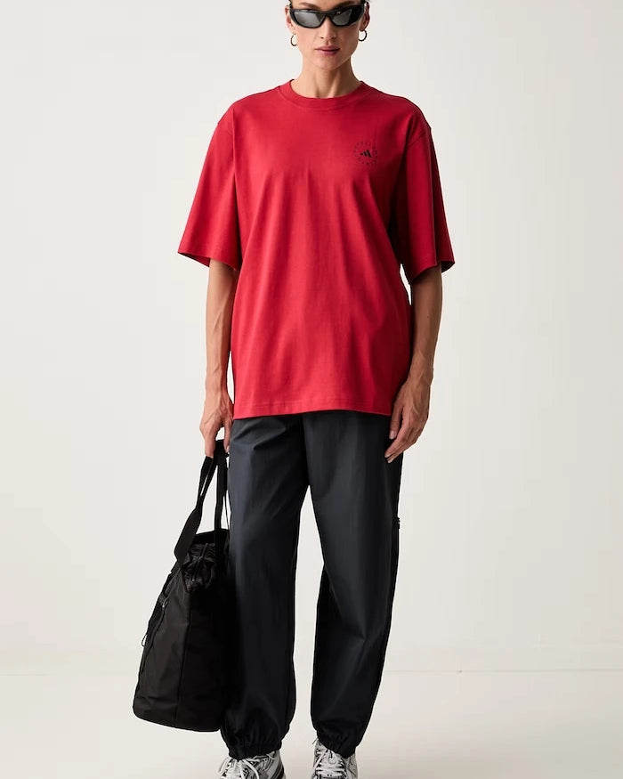 adidas by Stella McCartney kadın pamuklu oversized tişört