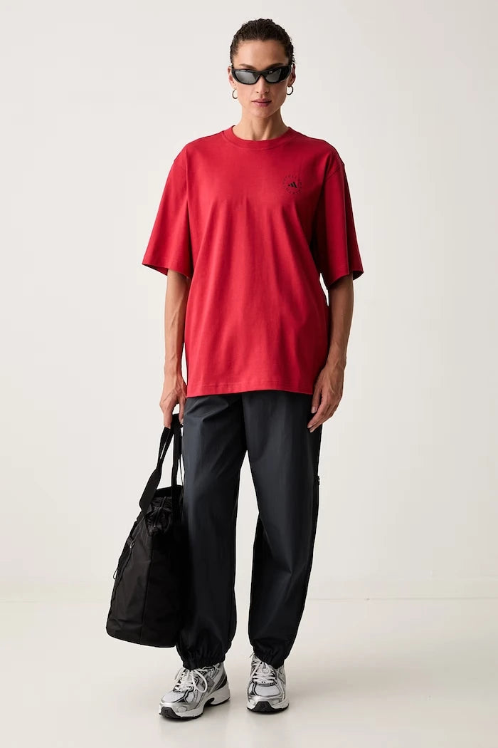 adidas by Stella McCartney kadın pamuklu oversized tişört