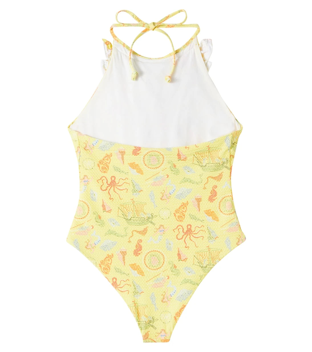 Marysia Bumby - Bumby Aman printed ruffled swimsuit