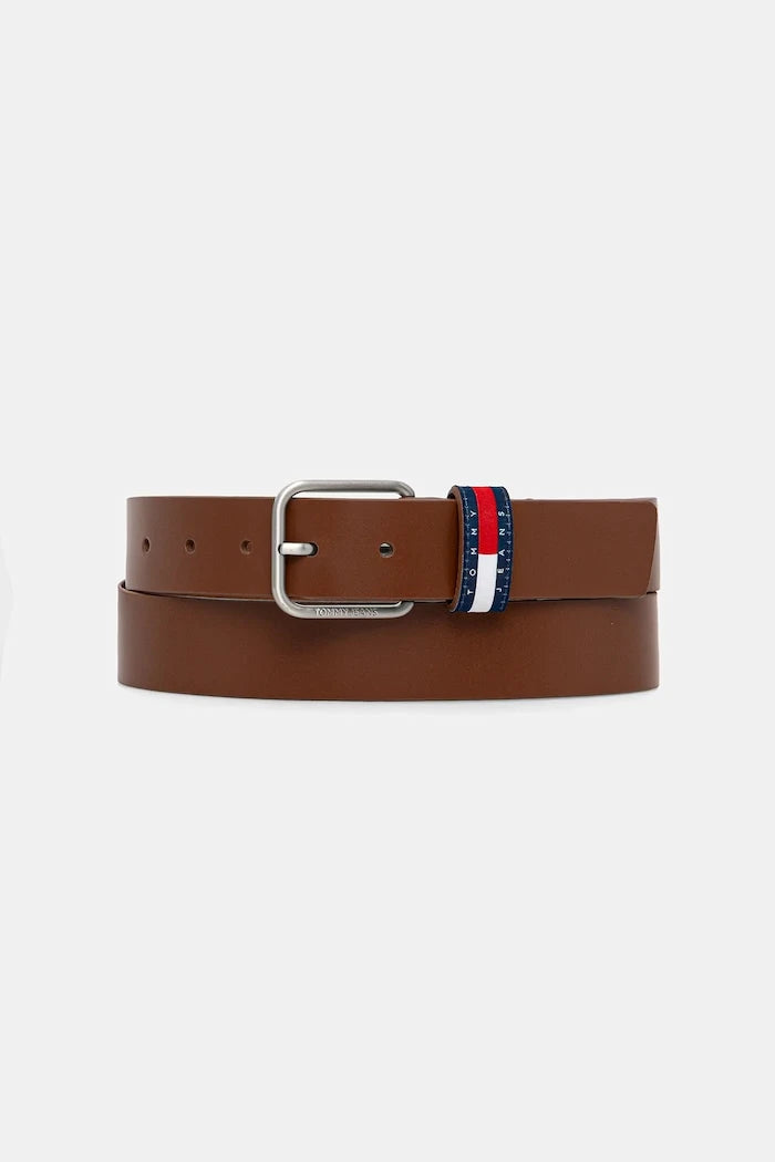 Tommy Jeans erkek deri kemer