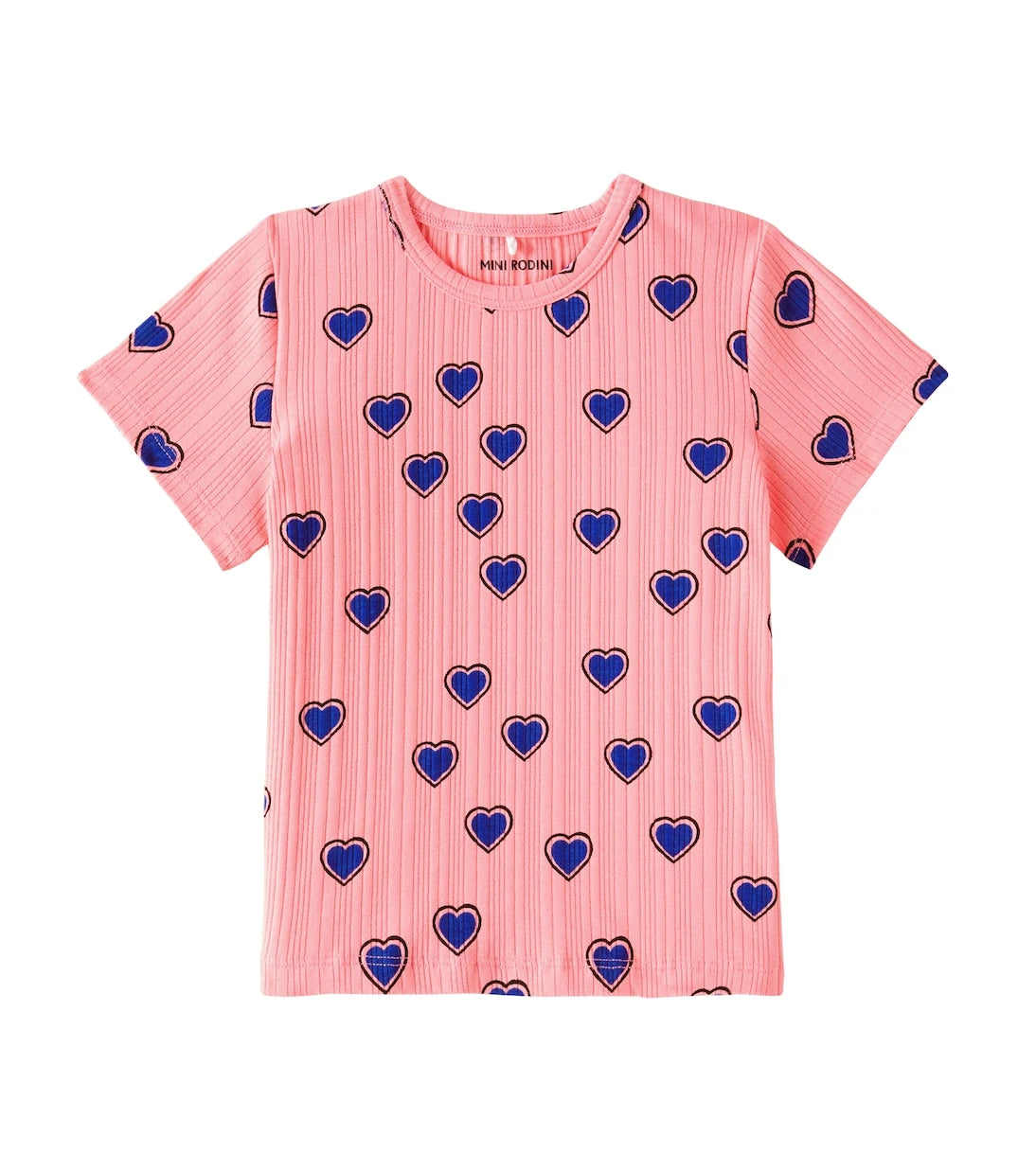 Mini Rodini - Outlined Hearts cotton-blend T-shirt