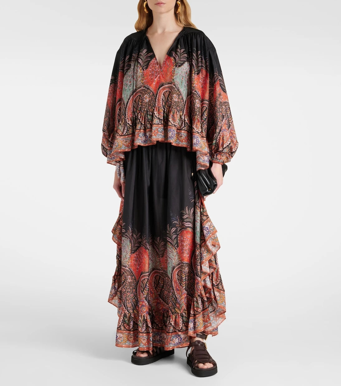 Zimmermann - Rhiannon ruffled silk top