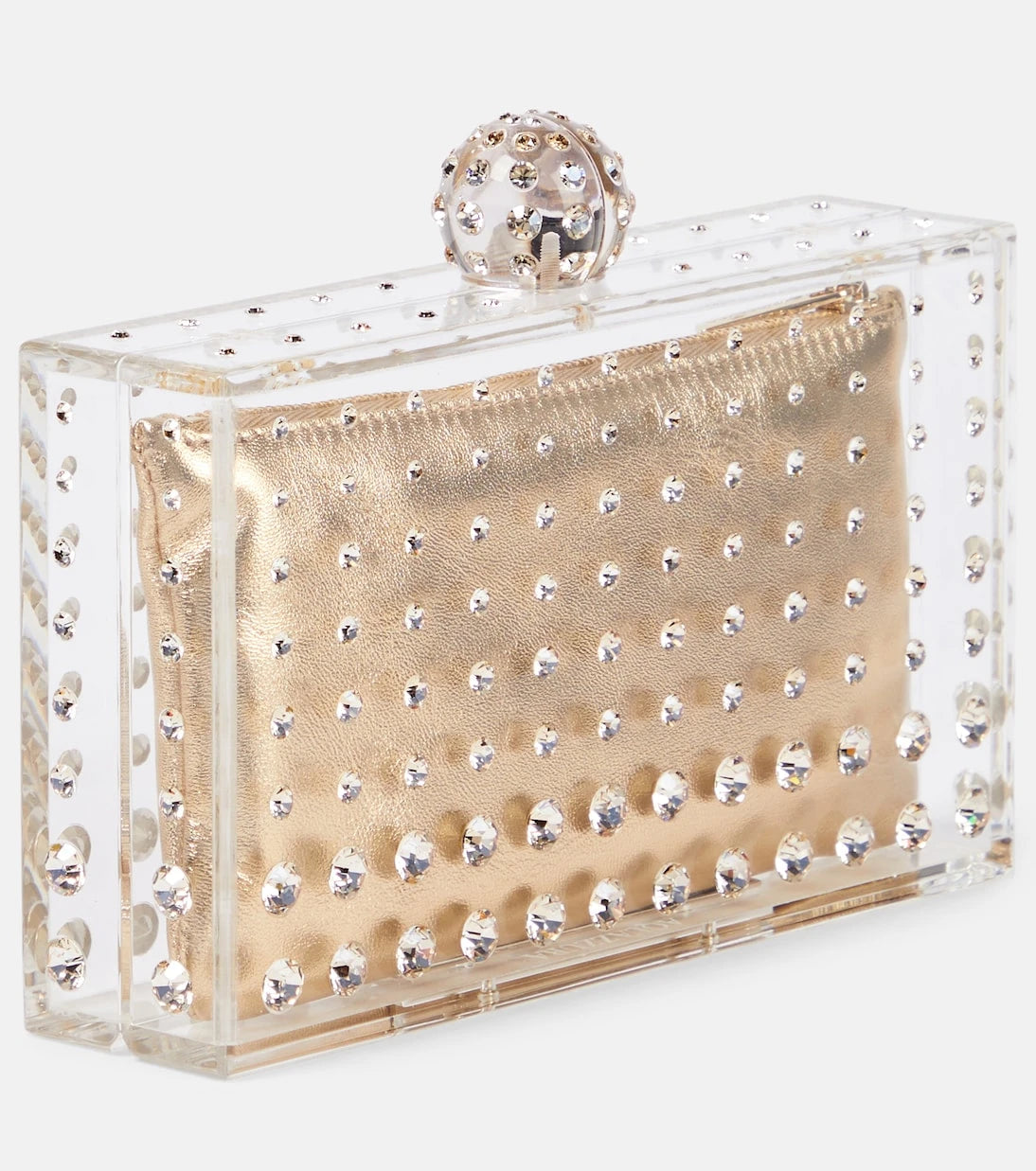 Aquazzura - Tequila crystal-embellished clutch