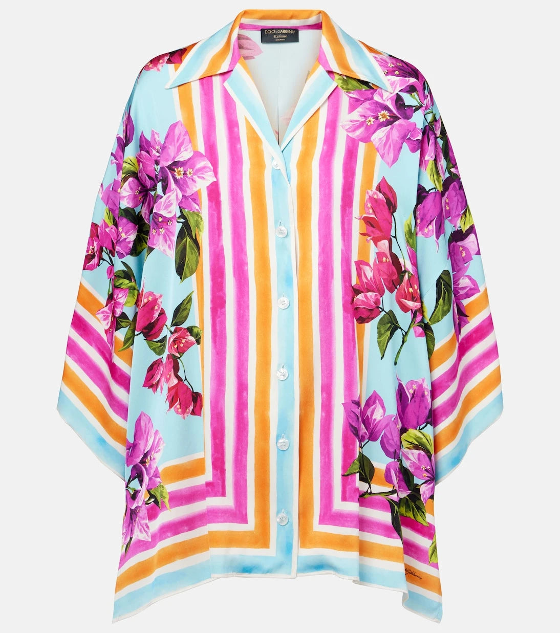 Dolce&Gabbana - Printed silk-blend shirt